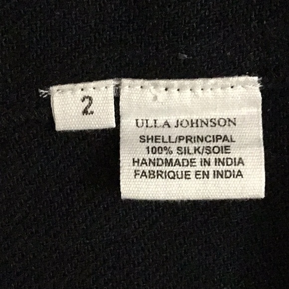 Ulla Johnson 100% Silk Hand Embroidered Dress, sz 2 - Picture 14 of 15